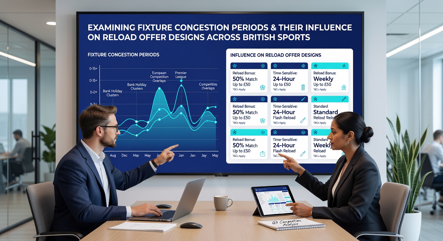 Analytics dashboard displaying reload bonus performance metrics across congested fixture periods in British football