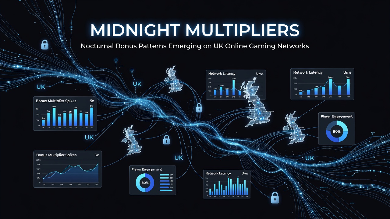 Analytics dashboard showing nocturnal bonus activation times on UK gaming networks