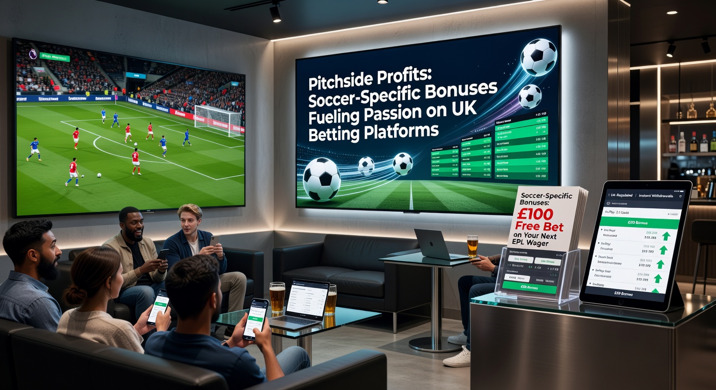 Close-up of a mobile betting app screen showing live soccer odds boosts, free bet tokens, and Premier League match tracker during an intense goal-line moment