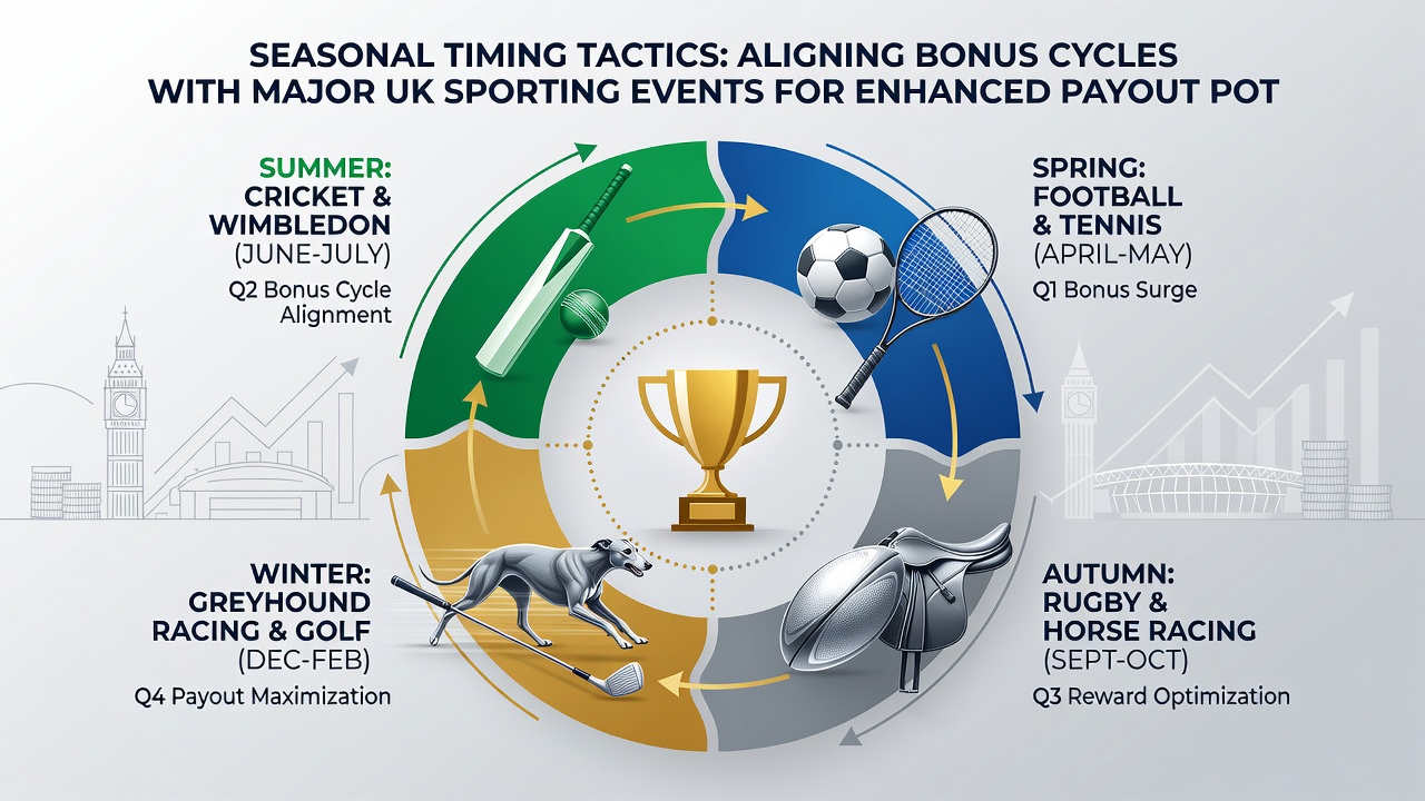 Data charts displaying bonus alignment with UK football and tennis seasons